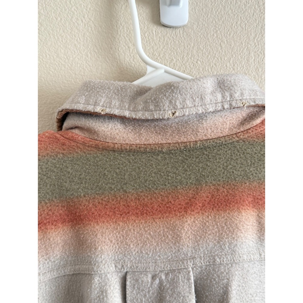 Free People Shacket Plaid Ombre‎ Button Down Oversized Shirt Jacket Women's XL - Picture 13 of 13